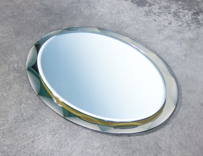Specchio da parete, design Metalvetro Galvorame. Siena Italia, 1970