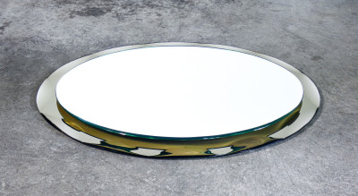 Specchio da parete, design Metalvetro Galvorame. Siena Italia, 1970