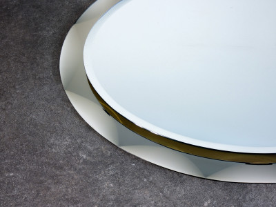 Specchio da parete, design Metalvetro Galvorame. Siena Italia, 1970