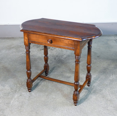 ?? ANTICO TAVOLINO CARLO X LEGNO MASSELLO PIOPPO EPOCA 1800 SALOTTO TAVOLO