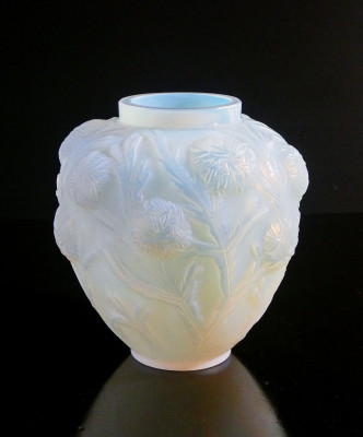 Vaso in vetro opalescente Art Decò, firmato Marius Ernest SABINO (Sabino France) Francia, 1930