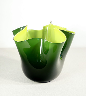 Vaso Fazzoletto design Fulvio BIANCONI per VENINI. Murano, 1972