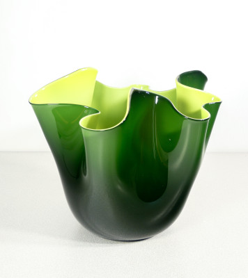 Vaso Fazzoletto design Fulvio BIANCONI per VENINI. Murano, 1972