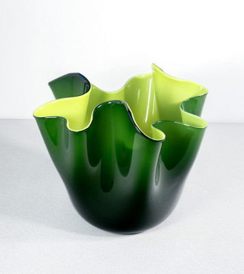 Vaso Fazzoletto design Fulvio BIANCONI per VENINI. Murano, 1972