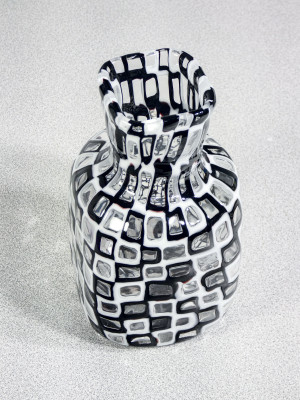 Vaso Occhi design Tobia SCARPA per VENINI in vetro soffiato. Murano, Anni 50