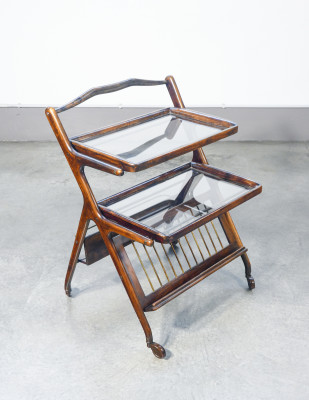 ?? CARRELLO DESIGN ICO PARISI PORTAVIVANDE VINTAGE SERVING TROLLEY EPOCA 1950S