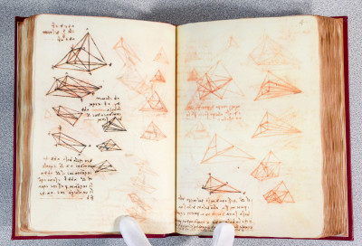 Edizione in facsimile del CODICE MADRID I & II di Leonardo da Vinci, con studi e commentari. Numerato 887/2910. Madrid, 2009