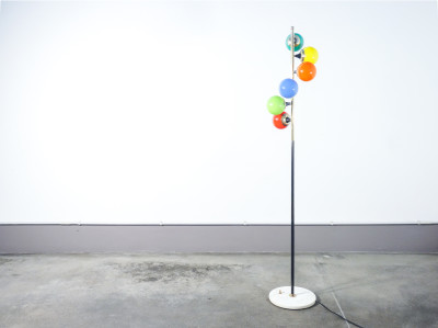 Lampada da terra Alberello design STILNOVO. Accensione a tre fasi. Italia, Anni 60