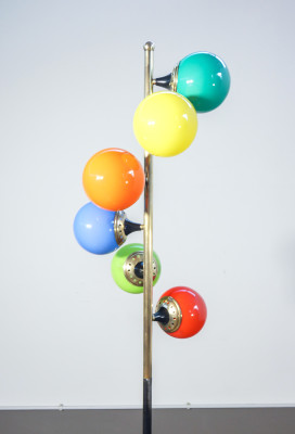 Lampada da terra Alberello design STILNOVO. Accensione a tre fasi. Italia, Anni 60