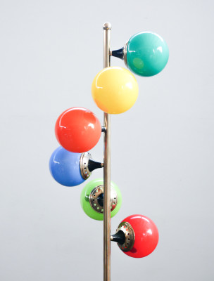 Lampada da terra Alberello design STILNOVO. Accensione a tre fasi. Italia, Anni 60