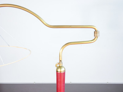 Lampada da terra design attribuito ad ARREDOLUCE, Angelo LELLI. Italia, Anni 40