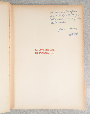 Le Avventure di Pinocchio di Carlo COLLODI, con illustrazioni di Fiorenzo FAORZI. SALANI Editore, Firenze, 1954