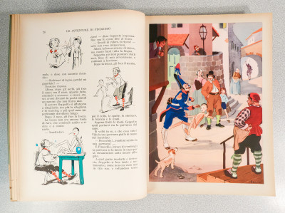Le Avventure di Pinocchio di Carlo COLLODI, con illustrazioni di Fiorenzo FAORZI. SALANI Editore, Firenze, 1954