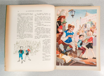 Le Avventure di Pinocchio di Carlo COLLODI, con illustrazioni di Fiorenzo FAORZI. SALANI Editore, Firenze, 1954