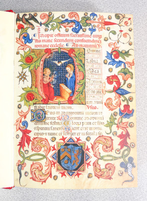 Edizione in facsimile del LIBRO D’ORE DI MODENA datato 1390, in espositore girevole in plexiglass. Il Bulino, 2006