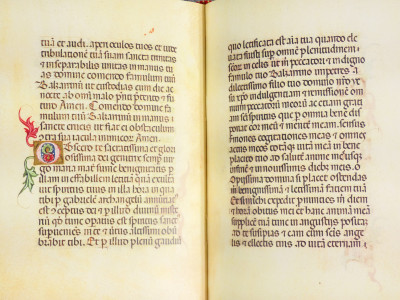 Edizione in facsimile del LIBRO D’ORE DI MODENA datato 1390, in espositore girevole in plexiglass. Il Bulino, 2006