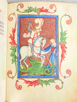 Edizione in facsimile del LIBRO D’ORE DI MODENA datato 1390, in espositore girevole in plexiglass. Il Bulino, 2006