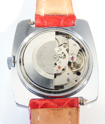 Orologio da polso da uomo automatico LANCO cal AS 2066, con calendario e giorni della settimana. Svizzera, Anni 70