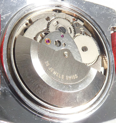 Orologio da polso da uomo automatico LANCO cal AS 2066, con calendario e giorni della settimana. Svizzera, Anni 70