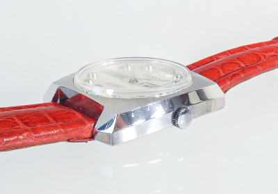 Orologio da polso da uomo automatico LANCO cal AS 2066, con calendario e giorni della settimana. Svizzera, Anni 70
