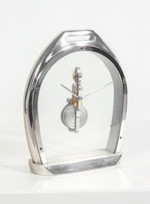 Orologio da tavolo JAEGER LECOULTRE Etrier pour Hermès a baguette, cal. 250 ref. 3 215 006. Svizzera, Anni 90