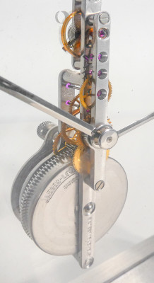 Orologio da tavolo JAEGER LECOULTRE Etrier pour Hermès a baguette, cal. 250 ref. 3 215 006. Svizzera, Anni 90