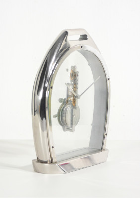 Orologio da tavolo JAEGER LECOULTRE Etrier pour Hermès a baguette, cal. 250 ref. 3 215 006. Svizzera, Anni 90