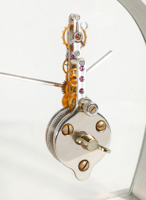 Orologio da tavolo JAEGER LECOULTRE Etrier pour Hermès a baguette, cal. 250 ref. 3 215 006. Svizzera, Anni 90