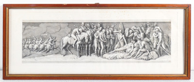 Incisione ottocentesca su dipinto di Andrea APPIANI (1754-1817). Fasti napoleonici. Milano, Primo Ottocento