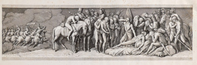 Incisione ottocentesca su dipinto di Andrea APPIANI (1754-1817). Fasti napoleonici. Milano, Primo Ottocento