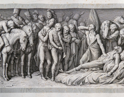 Incisione ottocentesca su dipinto di Andrea APPIANI (1754-1817). Fasti napoleonici. Milano, Primo Ottocento