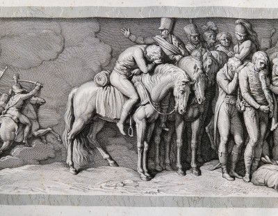 Incisione ottocentesca su dipinto di Andrea APPIANI (1754-1817). Fasti napoleonici. Milano, Primo Ottocento