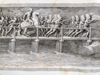 Incisione ottocentesca su dipinto di Andrea APPIANI (1754-1817). Fasti di Napoleone. Milano, Primo Ottocento
