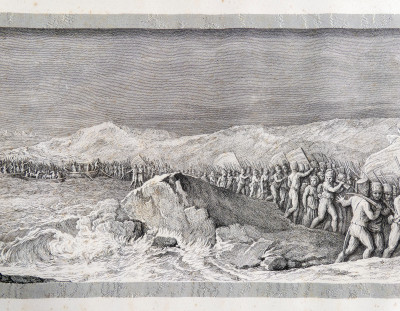 Incisione ottocentesca su dipinto di Andrea APPIANI (1754-1817). Battaglie napoleoniche. Milano, Primo Ottocento