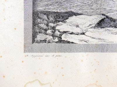 Incisione ottocentesca su dipinto di Andrea APPIANI (1754-1817). Battaglie napoleoniche. Milano, Primo Ottocento