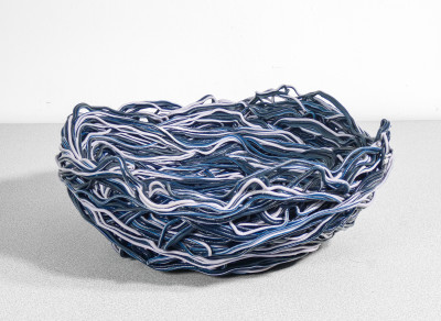 Vaso, coppa in resina Spaghetti design Gaetano PESCE per FISH Design. Italia, 2016