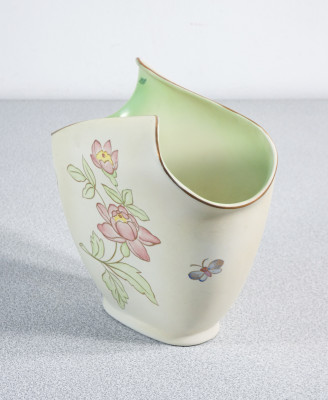 Vaso in ceramica dipinta a mano LENCI Torino. Italia, Anni 30