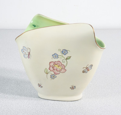 Vaso in ceramica dipinta a mano LENCI Torino. Italia, Anni 30
