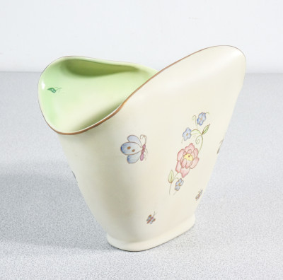 Vaso in ceramica dipinta a mano LENCI Torino. Italia, Anni 30
