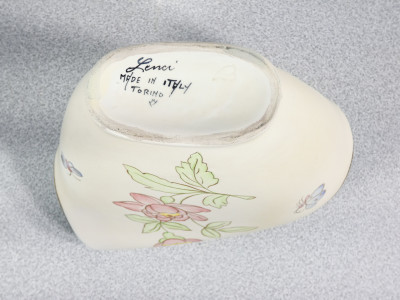Vaso in ceramica dipinta a mano LENCI Torino. Italia, Anni 30