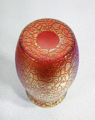 Vaso in vetro soffiato iridescente LOETZ Mimosa. 1907