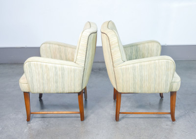 Coppia di poltrone da salotto con braccioli, design Pier Luigi COLLI. Italia, Anni 50