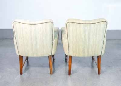 Coppia di poltrone da salotto con braccioli, design Pier Luigi COLLI. Italia, Anni 50