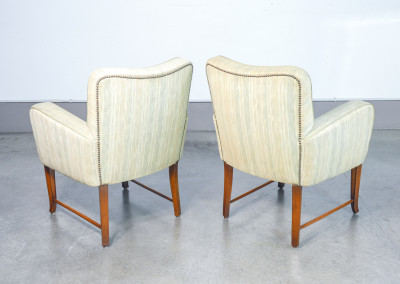 Coppia di poltrone da salotto con braccioli, design Pier Luigi COLLI. Italia, Anni 50