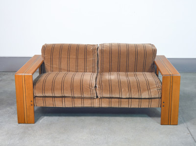 Divano a due posti serie Artona design Afra & Tobia SCARPA per MAXALTO. Italia, Anni 70