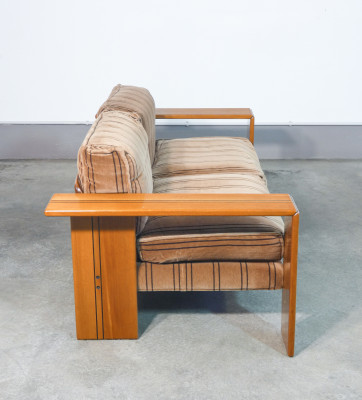 Divano a due posti serie Artona design Afra & Tobia SCARPA per MAXALTO. Italia, Anni 70