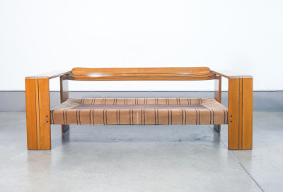 Divano a due posti serie Artona design Afra & Tobia SCARPA per MAXALTO. Italia, Anni 70