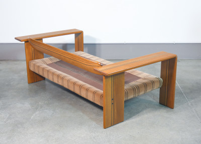 Divano a due posti serie Artona design Afra & Tobia SCARPA per MAXALTO. Italia, Anni 70