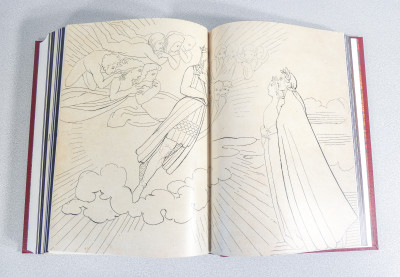 La DIVINA COMMEDIA, illustrata da William BLAKE e Andrea MARICONTI. Ampia sezione iconografica con 274 immagini tratte da codici, illustrazioni e opere d'arte ispirate alla Commedia. Numerata 1425/1499. UTET Grandi Opere. Torino, 2013