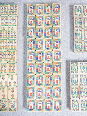 Gioco del Mah Jong con manuale di gioco e scatola originale. Cina, Anni 30
